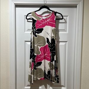 Hawaiian Sleeveless Dress - Pink, Black, Olive. Like Brand New Comdition.